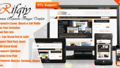Rifqiy Responsive Magazine Template Cover | Muhammad Niaz Rifqiy News Blogger Template Cover