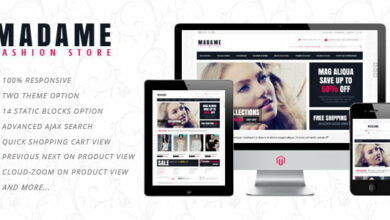 Madame Responsive Fashion Store Magento Theme Cover