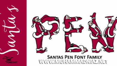 Santas Pen Font Cover