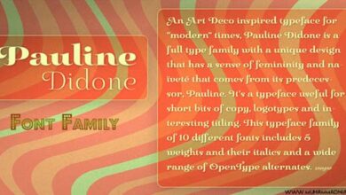 Pauline Didone Font Family Cover Preview