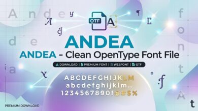 Andea Clean Font | Muhammad Niaz Andea Clean Font